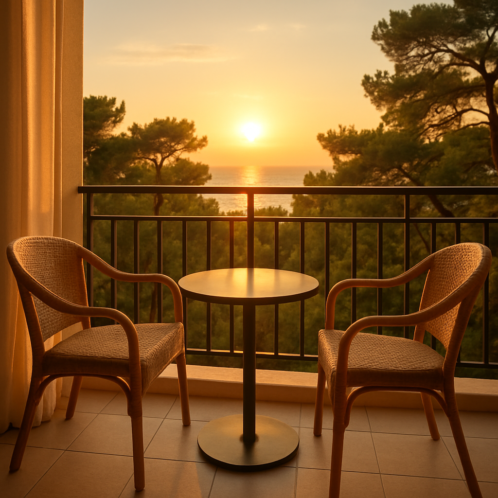 Hotel balcony view